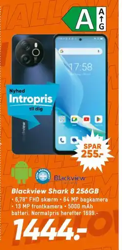 Bilka Blackview Shark 8 256GB, DKK 1444 tilbud