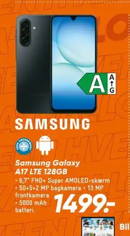 Bilka Samsung Galaxy A17 LTE 128GB, DKK 1499 tilbud