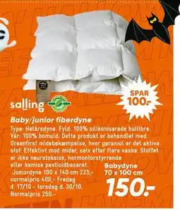 Bilka Baby/junior fiberdyne tilbud