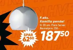 Bilka Kamilla pendel, DKK 187.5 tilbud