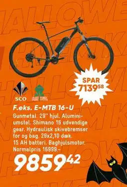 Bilka E-MTB 16-U, DKK 9859.42 tilbud