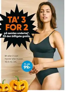Bilka Bh eller 2-pak hipster eller trusser, DKK 99 tilbud