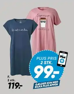 Bilka Bigshirt, DKK 119, App-pris tilbud