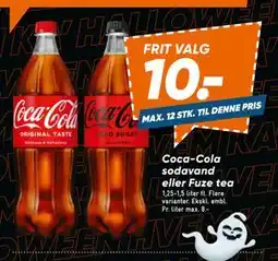 Bilka Coca-Cola sodavand eller Fuze tea, DKK 10 tilbud