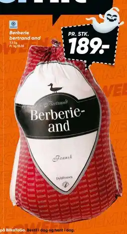 Bilka Berberie bertrand and, DKK 189 tilbud