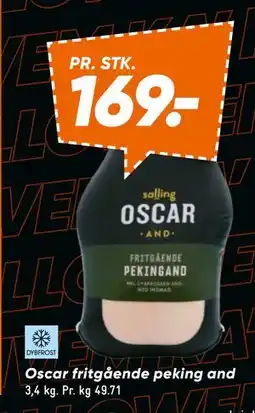 Bilka Oscar fritgående peking and, DKK 169 tilbud