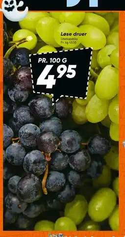 Bilka Løse druer, DKK 4.95 tilbud