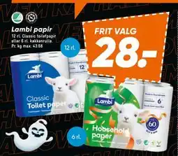 Bilka Lambi papir, DKK 28 tilbud