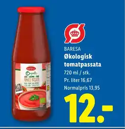 Lidl BARESA Økologisk tomatpassata tilbud