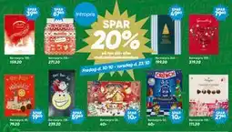Bilka SPAR 20% på nye slik- eller chokoladejulekalendere, DKK 40 tilbud