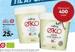 Bilka Økologisk skyr, DKK 25 tilbud
