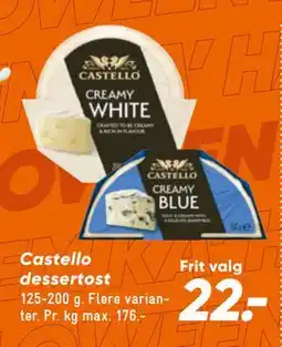 Bilka Castello dessertost, DKK 22 tilbud