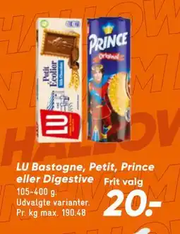 Bilka LU Bastogne, Petit, Prince eller Digestive, DKK 20 tilbud