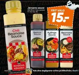Bilka Jensens sauce, DKK 15 tilbud