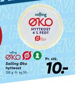 Bilka Salling Øko hytteost, DKK 10 tilbud