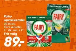Bilka Fairy opvasketabs, DKK 89 tilbud