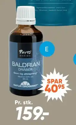 Bilka Natur drogeriet baldrian dråber, DKK 159 tilbud