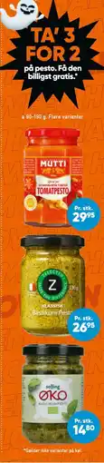 Bilka TA’ 3 FOR 2 på pesto. Få den billigst gratis tilbud