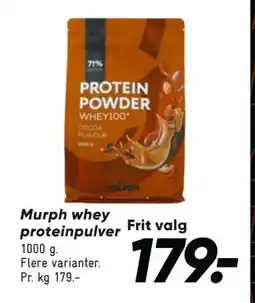 Bilka Murph whey proteinpulver, DKK 179 tilbud