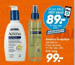 Bilka Aveeno hudpleje, DKK 99, App-pris tilbud