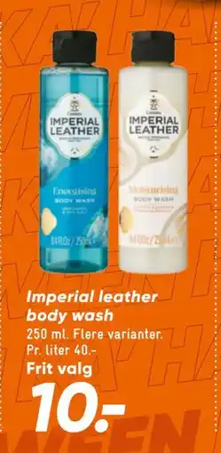 Bilka Imperial leather body wash, DKK 10 tilbud