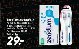 Bilka Zendium mundpleje, DKK 29 tilbud