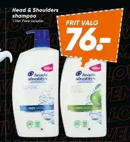 Bilka Head & Shoulders shampoo, DKK 76 tilbud