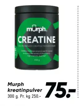 Bilka Murph kreatinpulver, DKK 75 tilbud