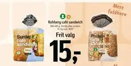 Føtex Kohberg café sandwich, DKK 15 tilbud