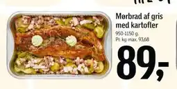 Føtex Mørbrad af gris med kartofler, DKK 89 tilbud