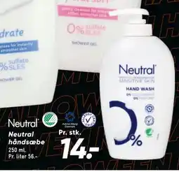 Bilka Neutral håndsæbe, DKK 14 tilbud
