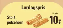 Føtex Stort pølsehorn, DKK 10 tilbud