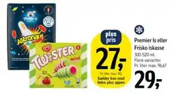 Føtex Premier Is eller Frisko iskasse, DKK 29, App-pris tilbud