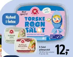 Føtex K-Salat pålægssalat, DKK 12 tilbud