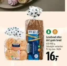 Føtex Levebrød eller det gode brød, DKK 16 tilbud