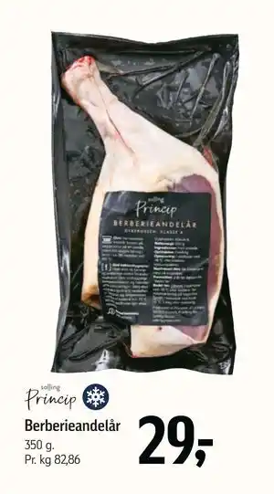 Føtex Berberieandelår, DKK 29 tilbud