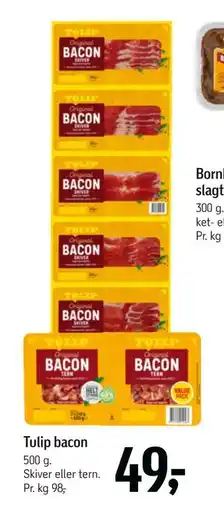 Føtex Tulip bacon, DKK 49 tilbud