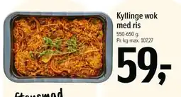 Føtex Kyllinge wok med ris, DKK 59 tilbud