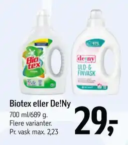 Føtex Biotex eller De!Ny, DKK 29 tilbud