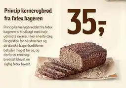Føtex Princip kernerugbrød fra føtex bageren, DKK 35 tilbud