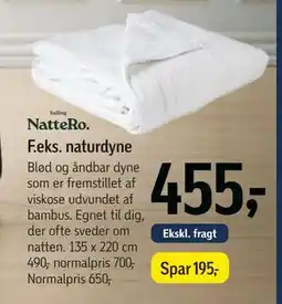 Føtex naturdyne tilbud