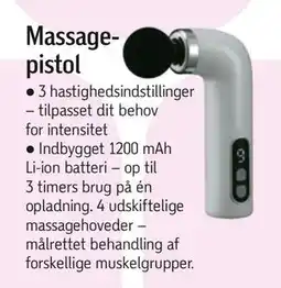 Føtex Massagepistol, DKK 199 tilbud