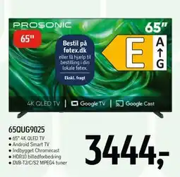 Føtex PROSONIC 65QUG9025, DKK 3444 tilbud