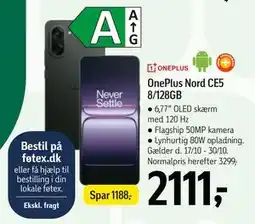Føtex OnePlus Nord CE5 8/128GB, DKK 2111 tilbud