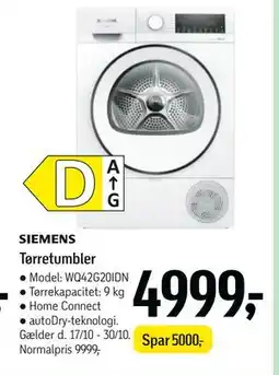 Føtex Tørretumbler, DKK 4999 tilbud