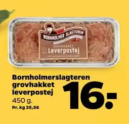 Netto Bornholmerslagteren grovhakket leverpostej, DKK 16 tilbud
