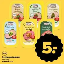 Netto 3-stjernet pålæg, DKK 5 tilbud
