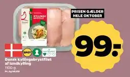 Netto Dansk kyllingebrystfilet af landkylling, DKK 99 tilbud