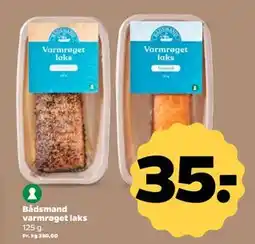 Netto Bådsmand varmrøget laks, DKK 35 tilbud