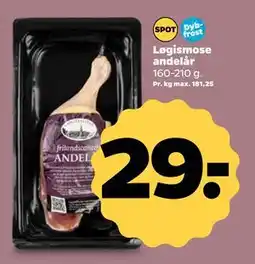 Netto Løgismose andelår, DKK 29 tilbud